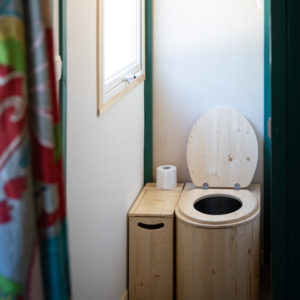 dry toilets in our accommodation